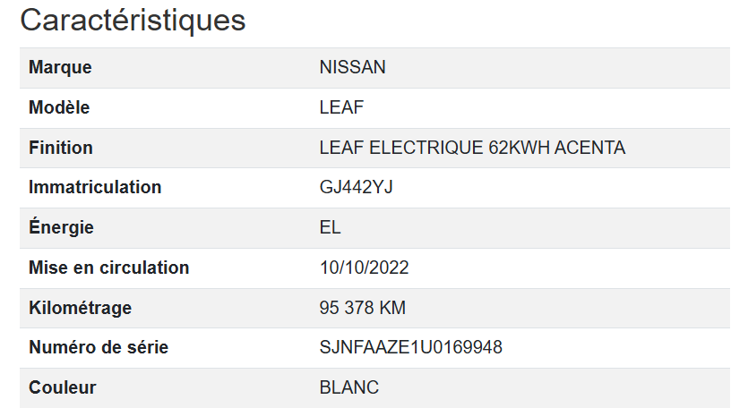 Nissan Leaf ACENTA