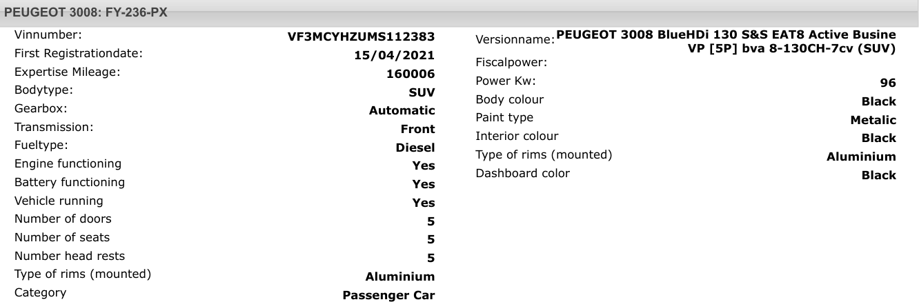 Peugeot 3008 Business