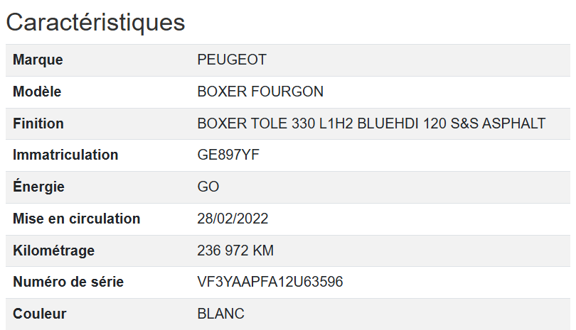 Peugeot Boxer L1H2