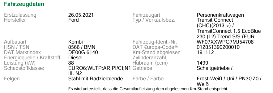 Ford Transit Connect L2