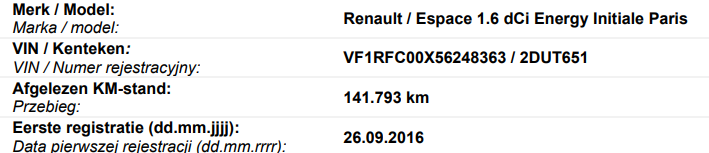 Renault Espace Initiale Paris