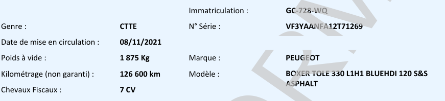 Peugeot Boxer Tole L1H1