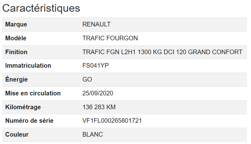 Renault Trafic FGN L2H1