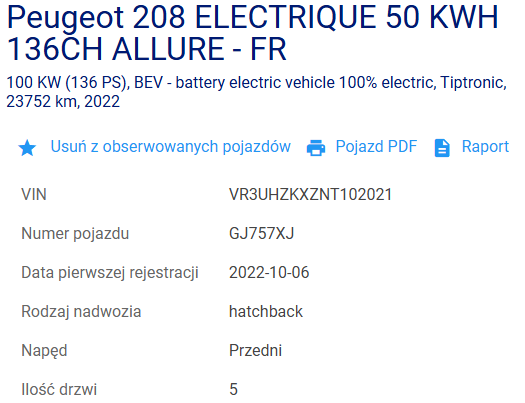 Peugeot 208 ELECTRIQUE