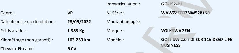 Volkswagen Golf Life Business