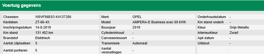 Opel Ampera-e Business