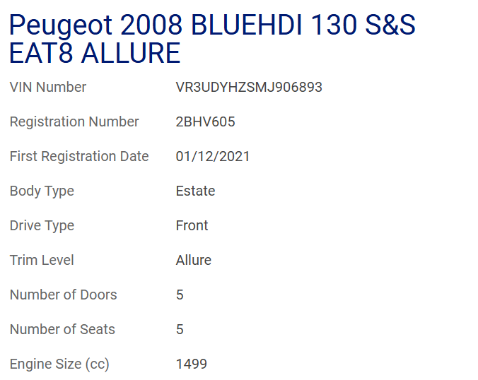 Peugeot 2008 ALLURE
