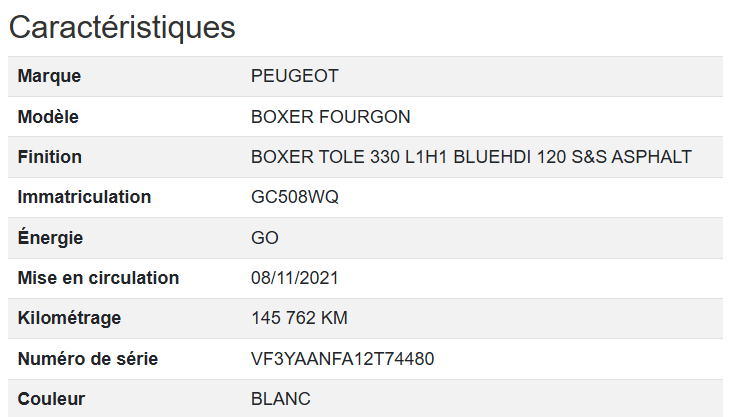 Peugeot Boxer Tole L1H1