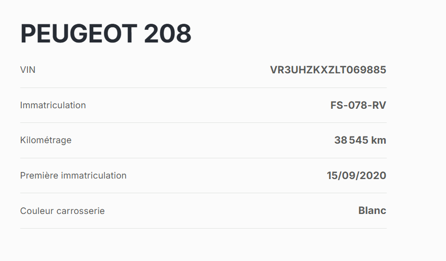 Peugeot 208 ELECTRIQUE