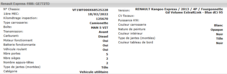 Renault Kangoo Maxi Extra