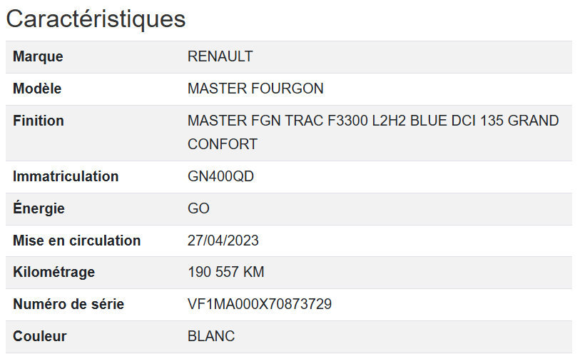 Renault Master FGN TRAC L2H2