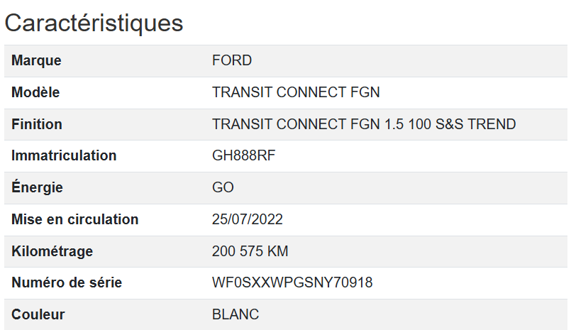 Ford Transit Connect FGN