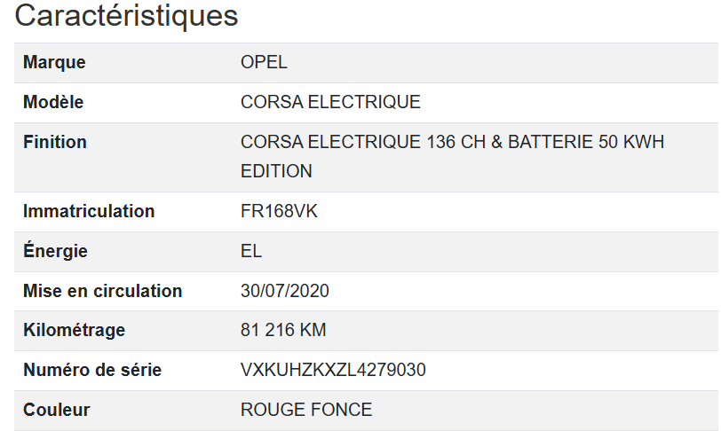 Opel Corsa Electrique