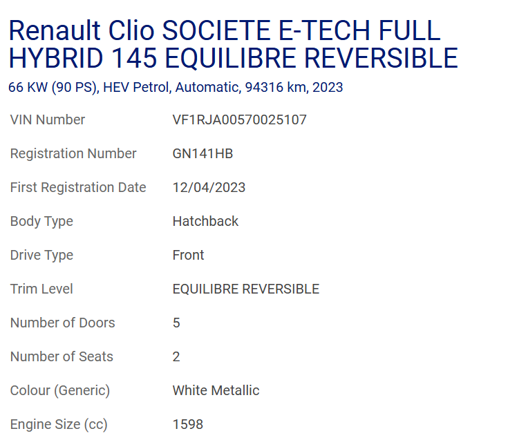 Renault Clio Equilibre Hybrid