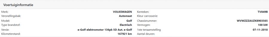 Volkswagen E-Golf