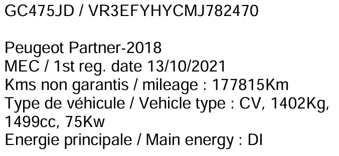 Peugeot Partner Premium L2