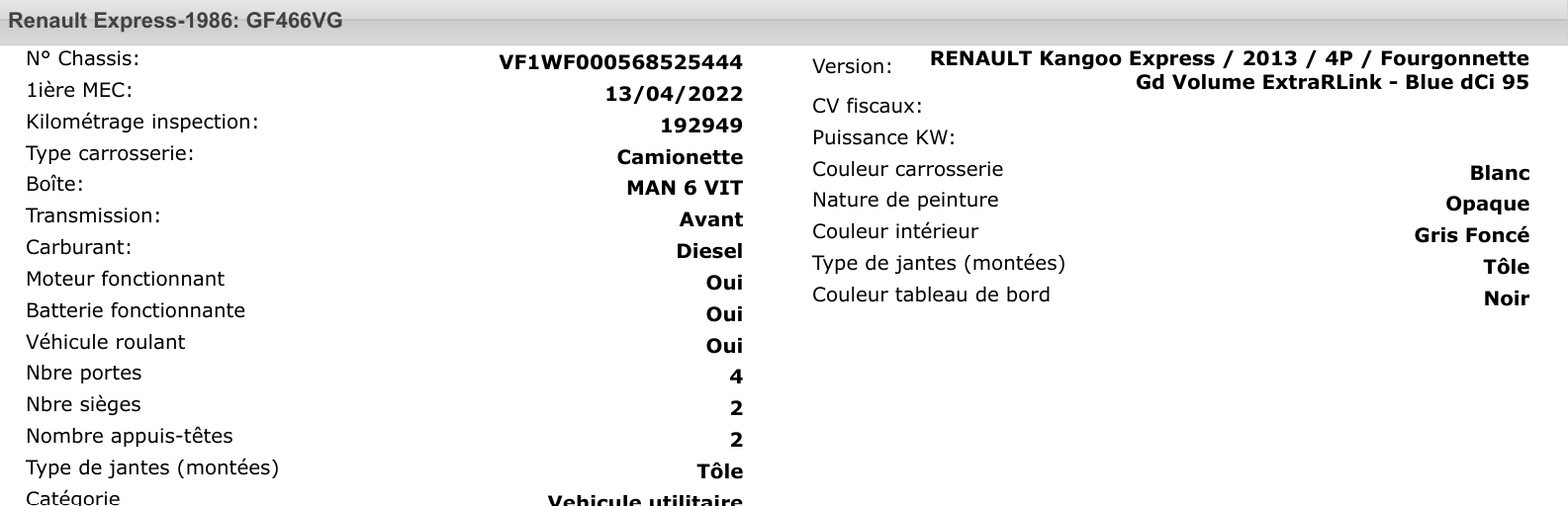 Renault Kangoo Maxi Extra