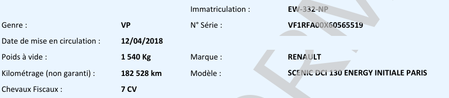 Renault Scenic INITIALE PARIS