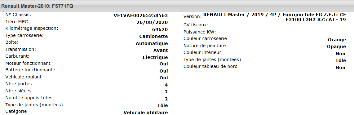 Renault Master Z.E. FGN L2H2
