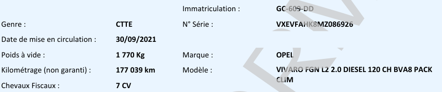 Opel Vivaro FGN