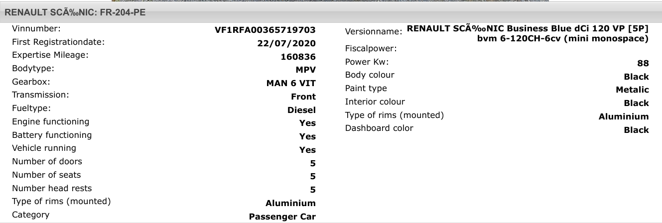 Renault Scenic Business
