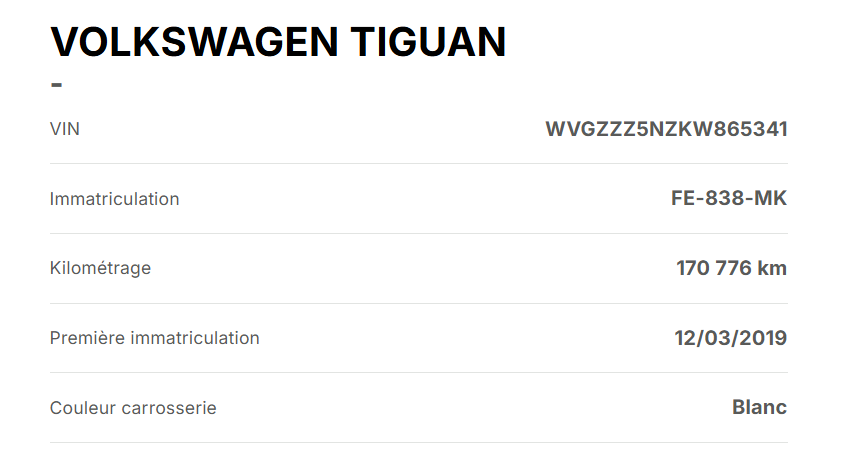 Volkswagen Tiguan ComfortLine