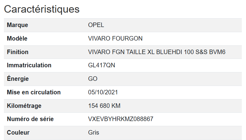 Opel Vivaro FGN