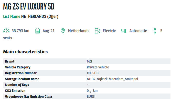 MG ZS EV