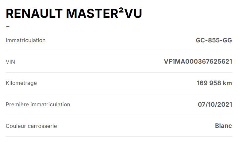Renault Master FGN TRAC L2H2
