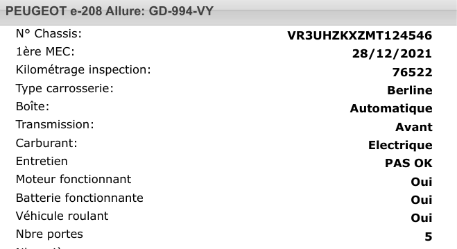 Peugeot E-208 Allure pack