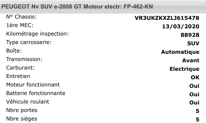 Peugeot E-2008 GT