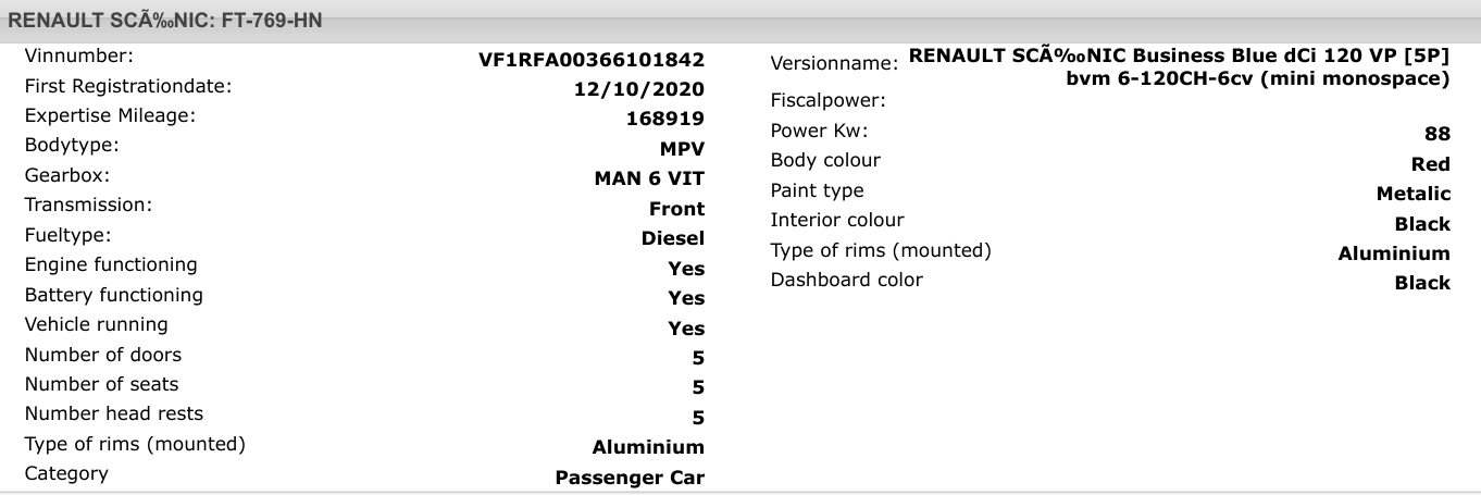 Renault Scenic Business