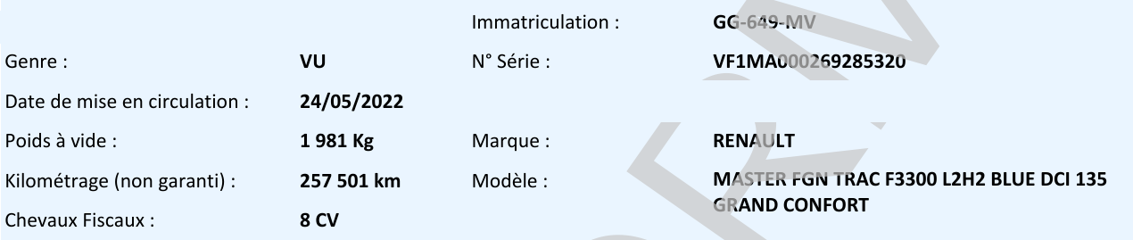 Renault Master FGN TRAC L2H2