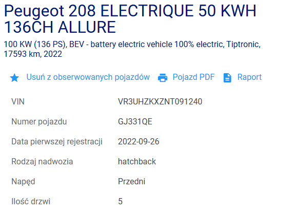 Peugeot 208 ELECTRIQUE