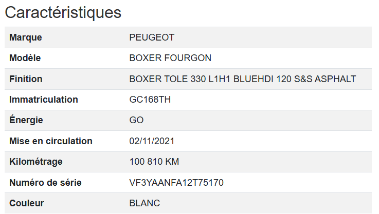 Peugeot Boxer Tole L1H1 Asphalt