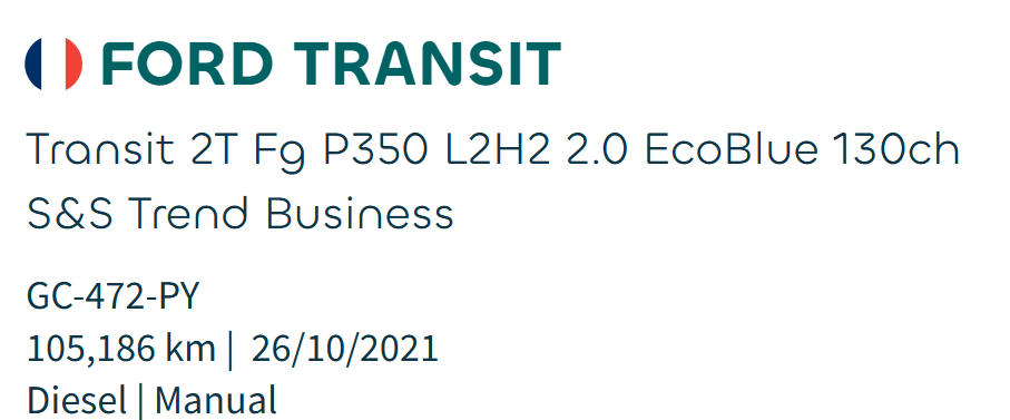 Ford Transit FGN L2H2