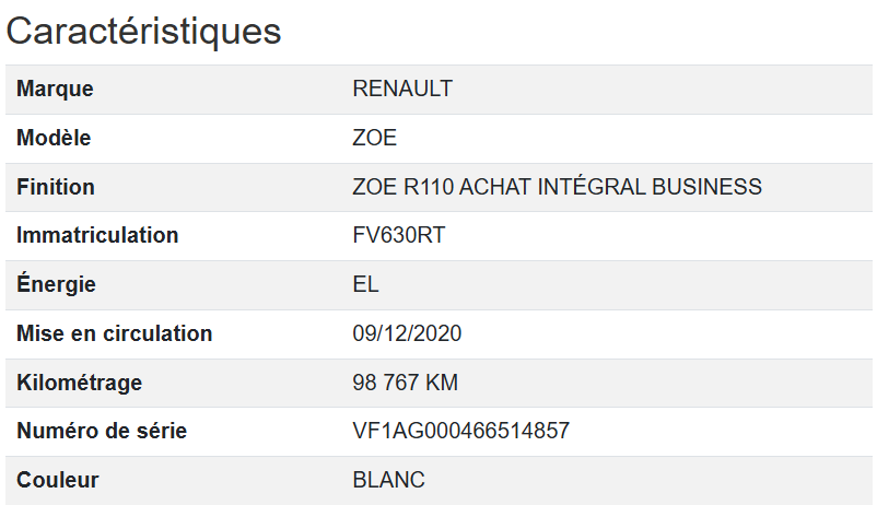 Renault Zoe Business