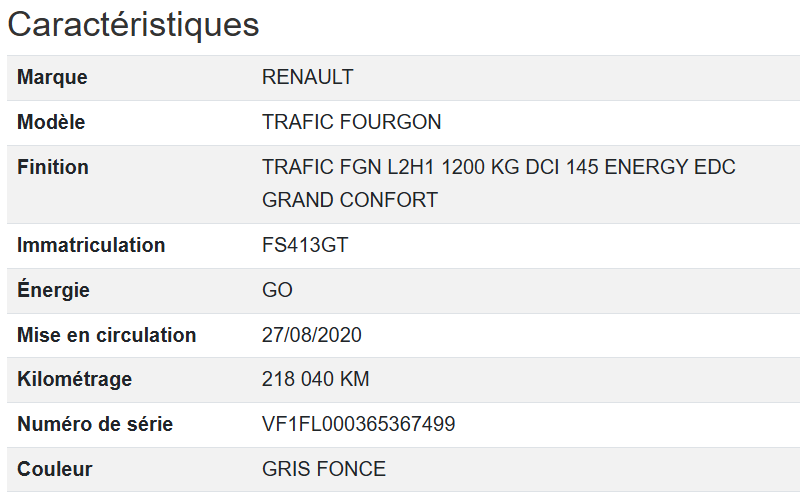 Renault Trafic FGN L2H1